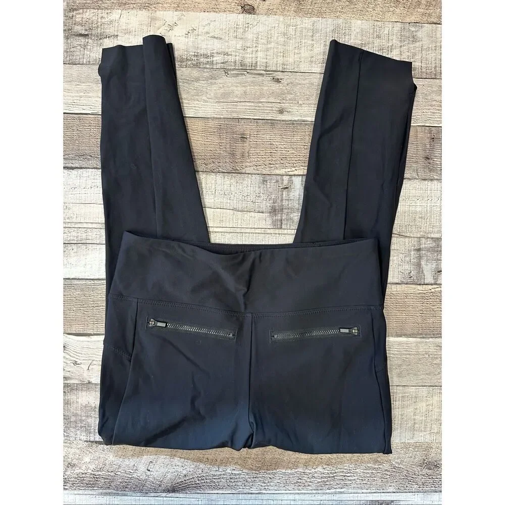 Athleta Women's Size S Black Stellar Cropped Zip Pocket Pant Activewear Office - Picture 2 of 10